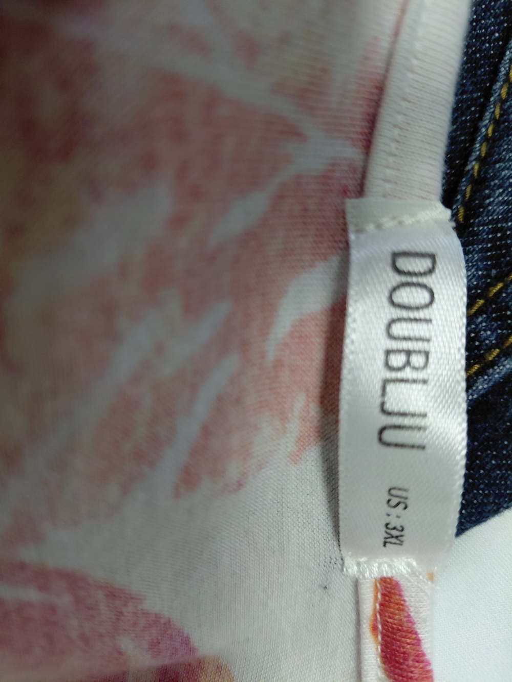 Doublju Pink & White Tropical Print Dress - Picture 3 of 3